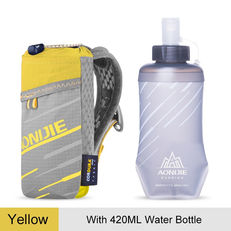 Light Weight Handheld Quick Grip Quick Stow Flask Water Bottle Carrier Bag 6.8" Phone Holder