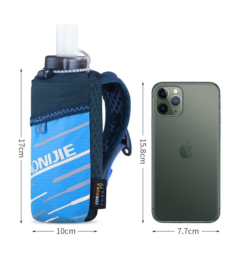 Light Weight Handheld Quick Grip Quick Stow Flask Water Bottle Carrier Bag 6.8" Phone Holder