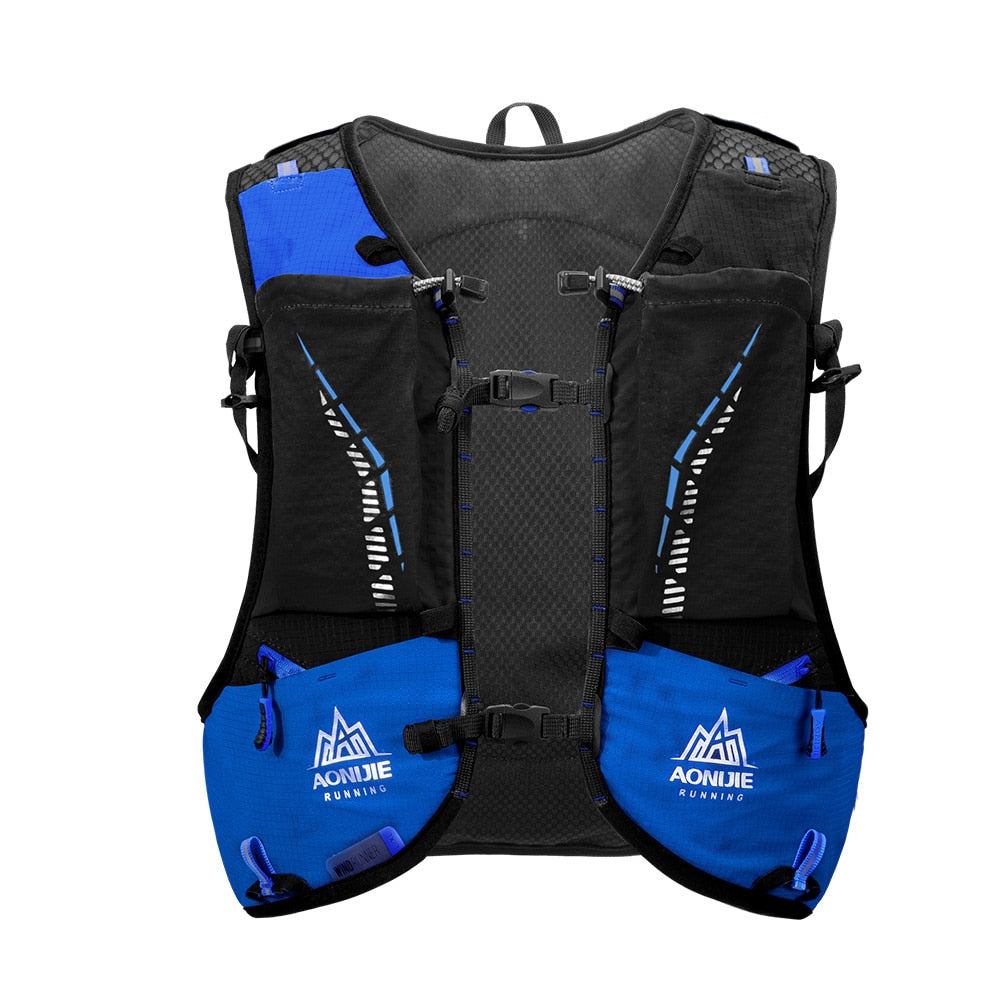 Black Ultra Vest 10L Hydration Backpack Pack Bag Free Water Bladder Bottle Trail Running Marathon