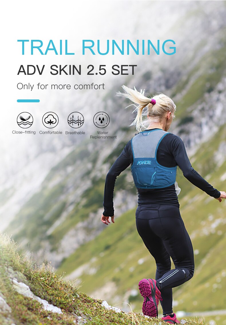 2.5L Portable Hydration Pack Running Backpack Rucksack Bag Vest Harness For Hiking Camping