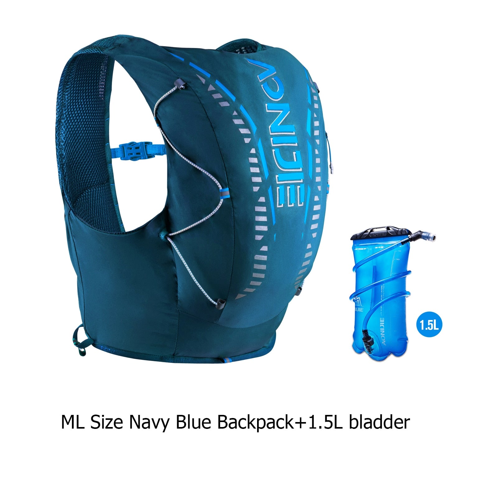 12L Sports Off Road Backpack Running Hydration Bag Vest Soft For Hiking Trail Cycling Marathon Race