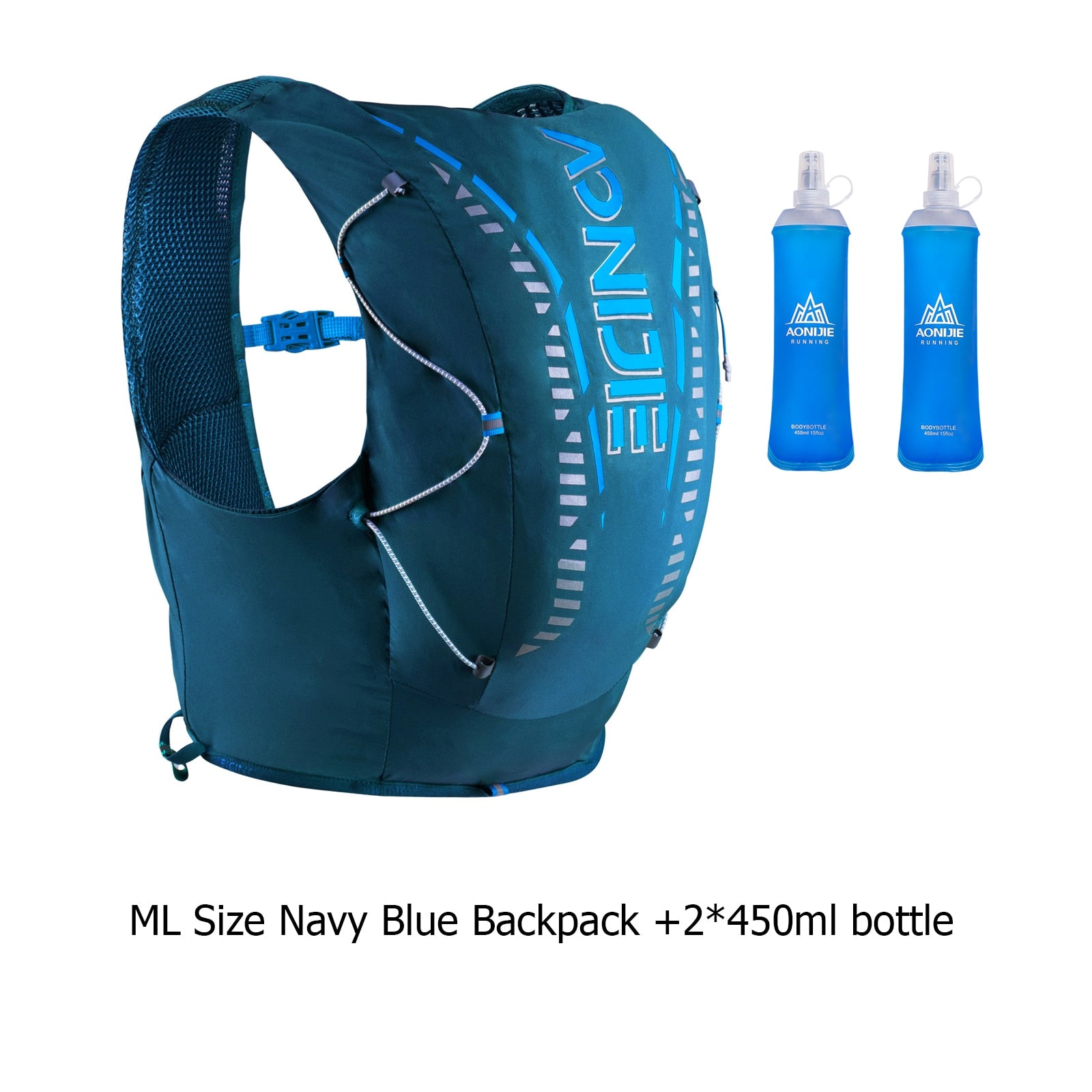 12L Sports Off Road Backpack Running Hydration Bag Vest Soft For Hiking Trail Cycling Marathon Race