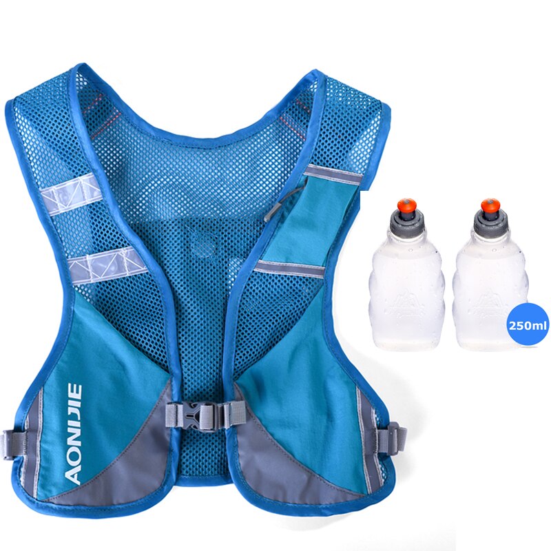 Reflective Hydration Pack Backpack Rucksack Bag Vest Harness Water Bottle Hiking Camping Running