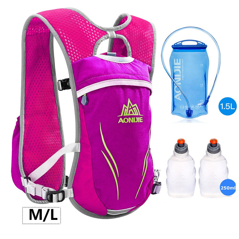 Hydration Backpack Rucksack Bag Vest Harness For 1.5L Water Bladder Hiking Camping Running