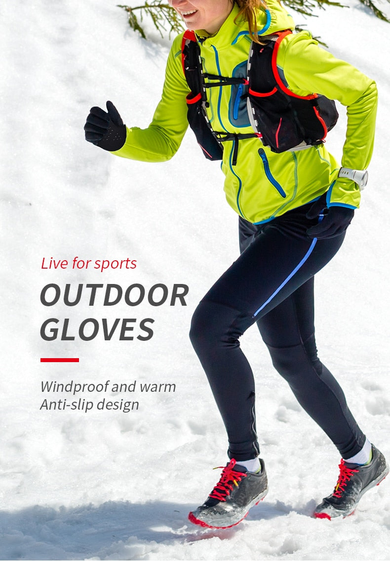 M55 Outdoor Warm Windproof Gloves Soft Cashmere Lining Winter Thermal Touchscreen Flip Gloves