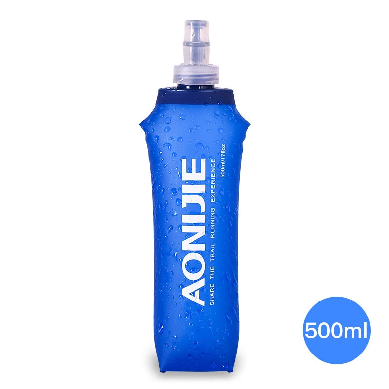 SD09 SD10 250ml 500ml Soft Flask Folding Collapsible Water Bottle TPU Free For Running