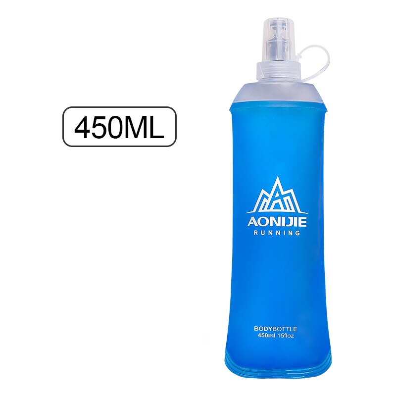 R450 Soft Flask Folding Collapsible 450ml Water Bottle TPU BPA Free Running Hydration Pack