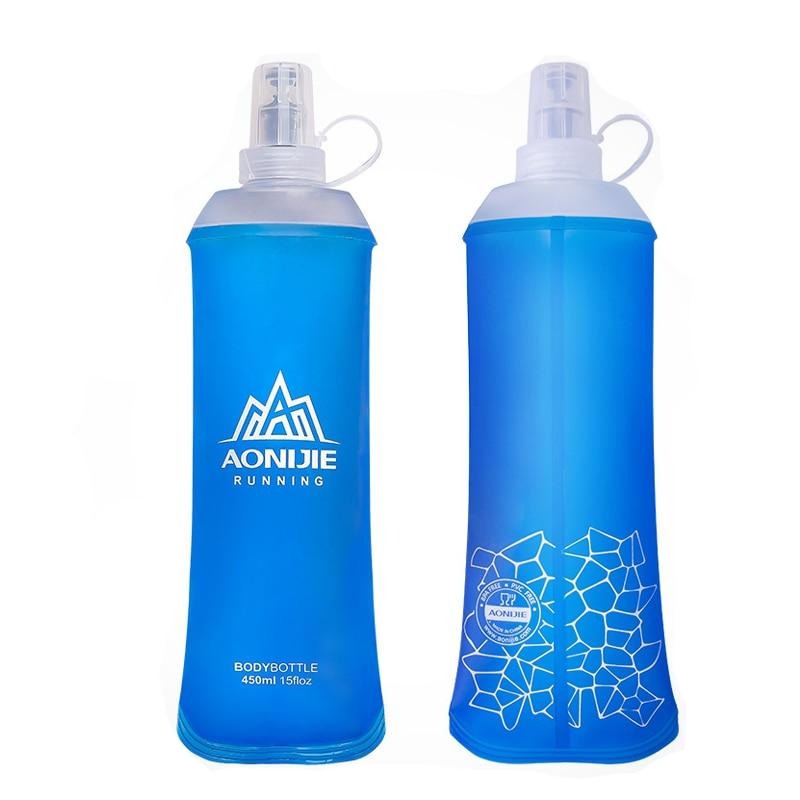 R450 Soft Flask Folding Collapsible 450ml Water Bottle TPU BPA Free Running Hydration Pack