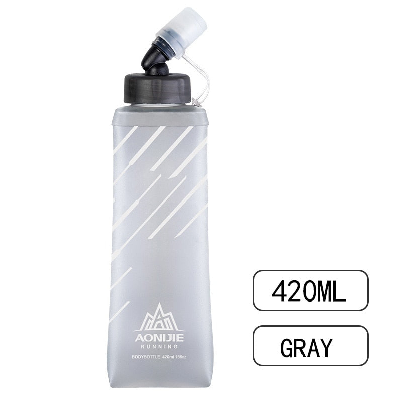 Soft Flask Collapsible 250ml 420ml Water Bottle Hydration Water Bladder