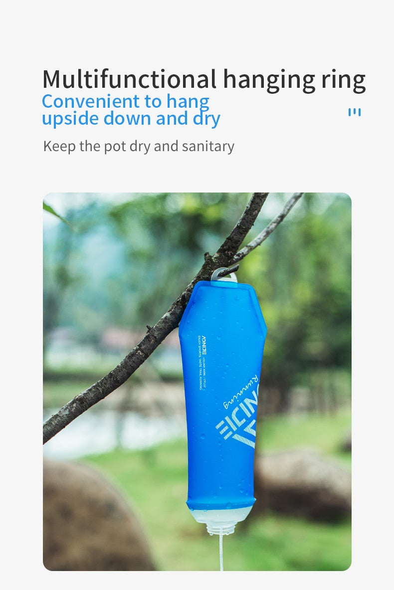 500ml Outdoor Sports Bevel Water Bottle Soft Flask Hydration Kettle BPA Free
