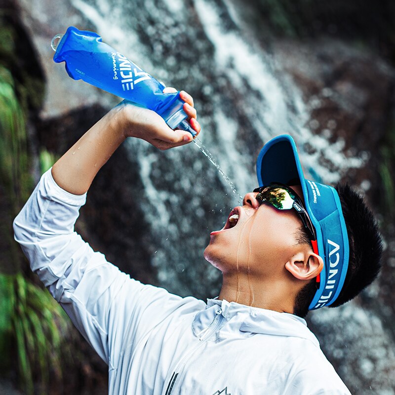 500ml Outdoor Sports Bevel Water Bottle Soft Flask Hydration Kettle BPA Free