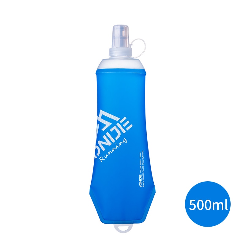 500ml Outdoor Sports Bevel Water Bottle Soft Flask Hydration Kettle BPA Free