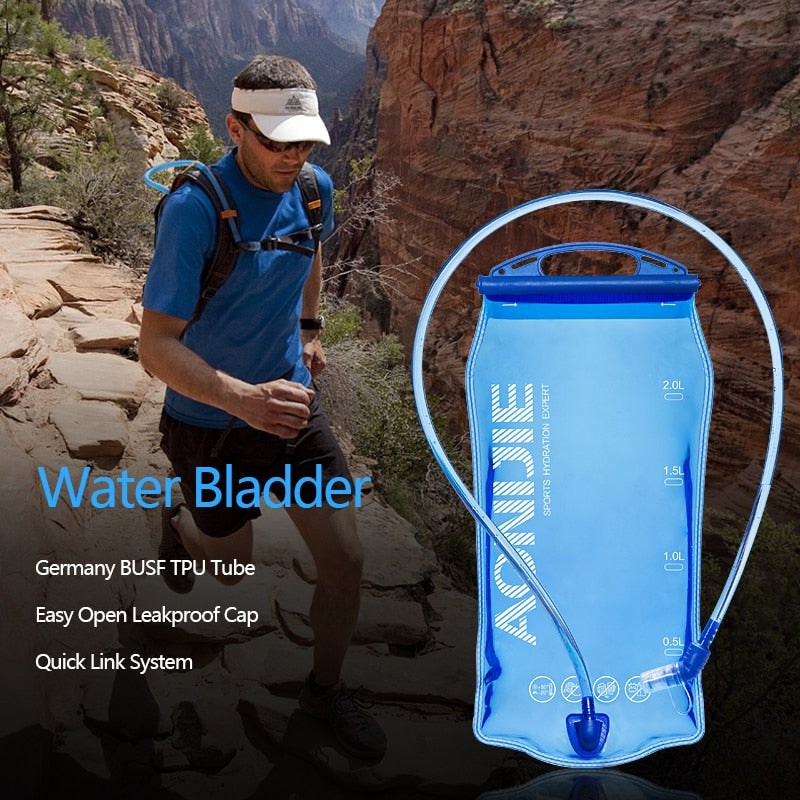 Water Reservoir Water Bladder Hydration Pack Storage Bag BPA Free - 1L 1.5L 2L 3L Running