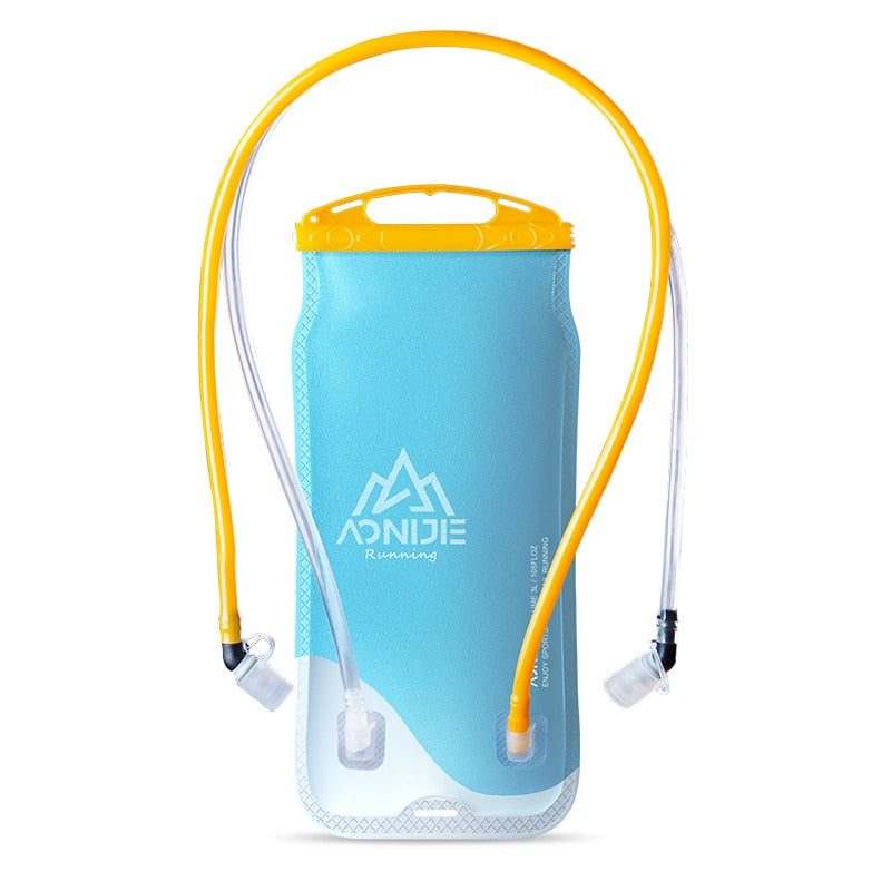 Double Bin 2L Water Bag Soft Reservoir Water Bladder Hydration Pack with Double Pipe
