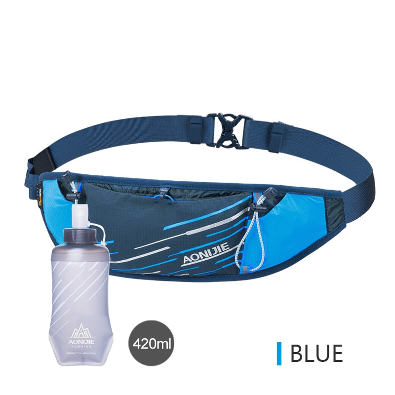 Lightweight Slim Running Waist Bag Belt Hydration Fanny Pack For Jogging Fitness Gym Hiking