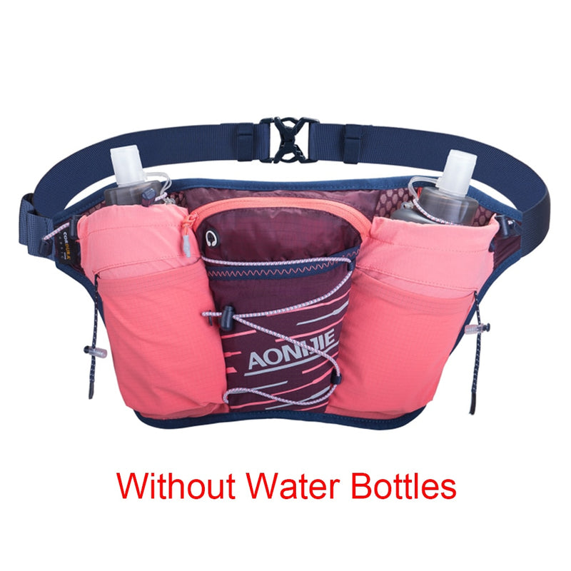 Outdoor Sports Lightweight Waist Bag Belt Hydration Fanny Pack Double Water Tanks