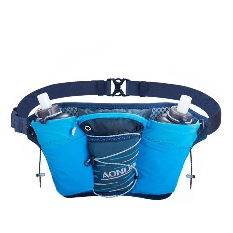 Outdoor Sports Lightweight Waist Bag Belt Hydration Fanny Pack Double Water Tanks