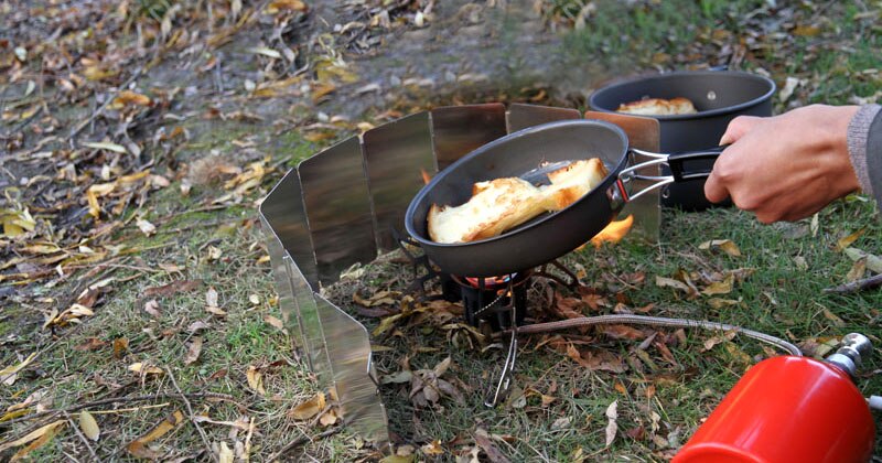 Camping Frying Pan Plate Folding Handle Outdoor Tableware Picnic Pot Cookware