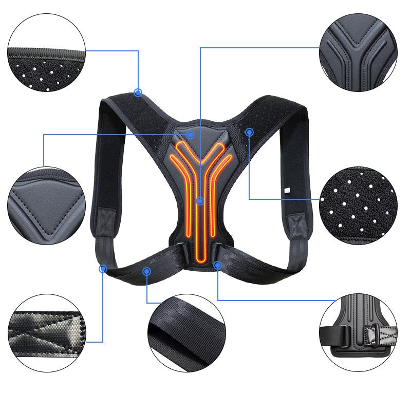 Adjustable Posture Corrector Back Support Shoulder Back Posture Correction Spine Postural Corrector