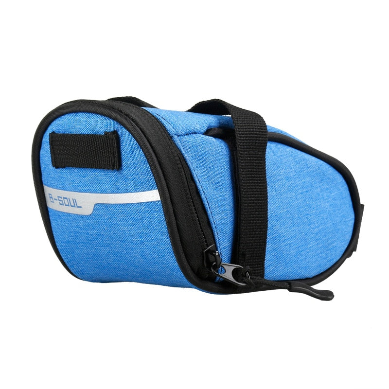 B-soul Portable Waterproof Bike Saddle Bag Portable Cycling Seat Pouch Bicycle Tail bags Rear Pannier Cycling equipment