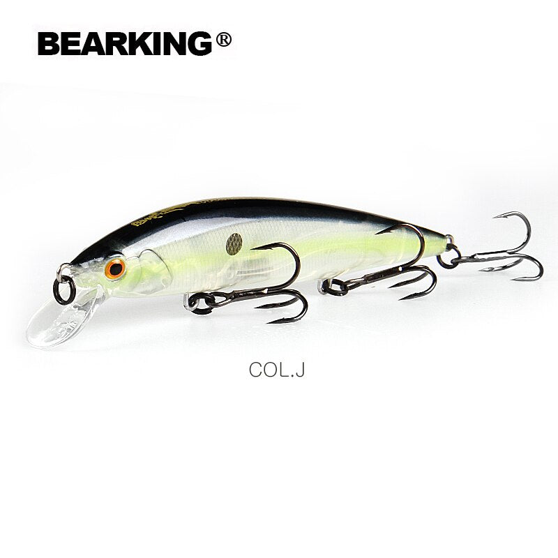 BEARKING 110mm 16g Hot fishing tackle A+ tungsten system fishing lures minnow bait suspending  bait 16colors for choose