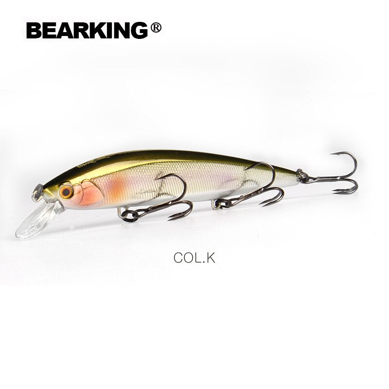BEARKING 110mm 16g Hot fishing tackle A+ tungsten system fishing lures minnow bait suspending  bait 16colors for choose