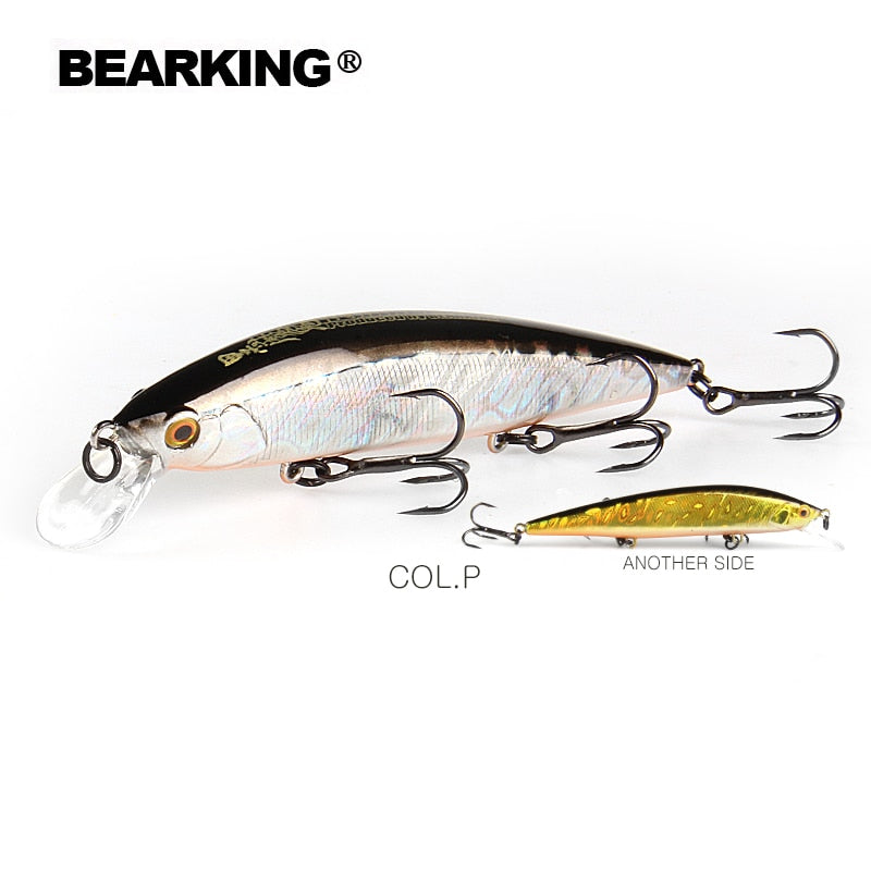 BEARKING 110mm 16g Hot fishing tackle A+ tungsten system fishing lures minnow bait suspending  bait 16colors for choose
