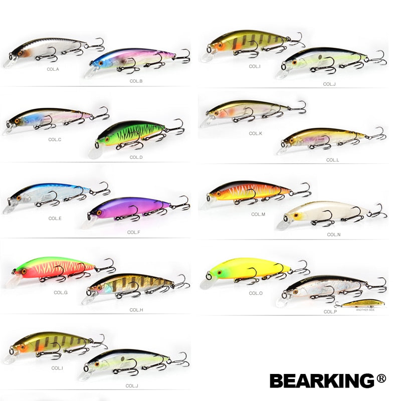 BEARKING 110mm 16g Hot fishing tackle A+ tungsten system fishing lures minnow bait suspending  bait 16colors for choose