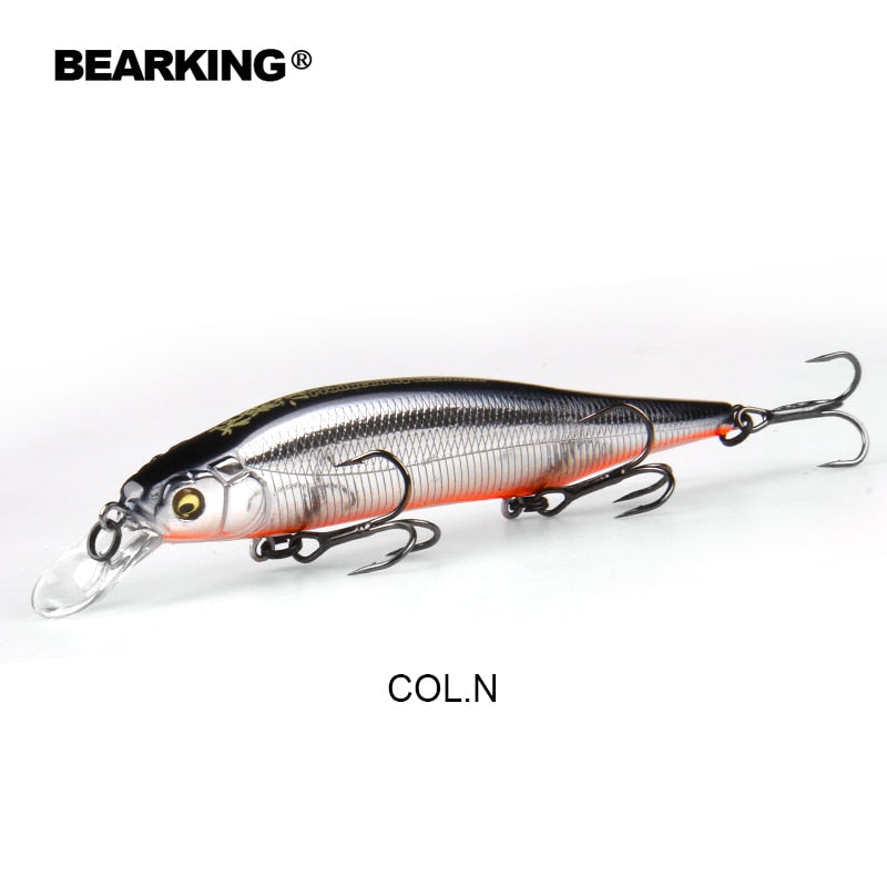 BEARKING 115mm 15g SP Tungsten weight system Top fishing lures minnow crank wobbler quality fishing tackle hooks for fishing