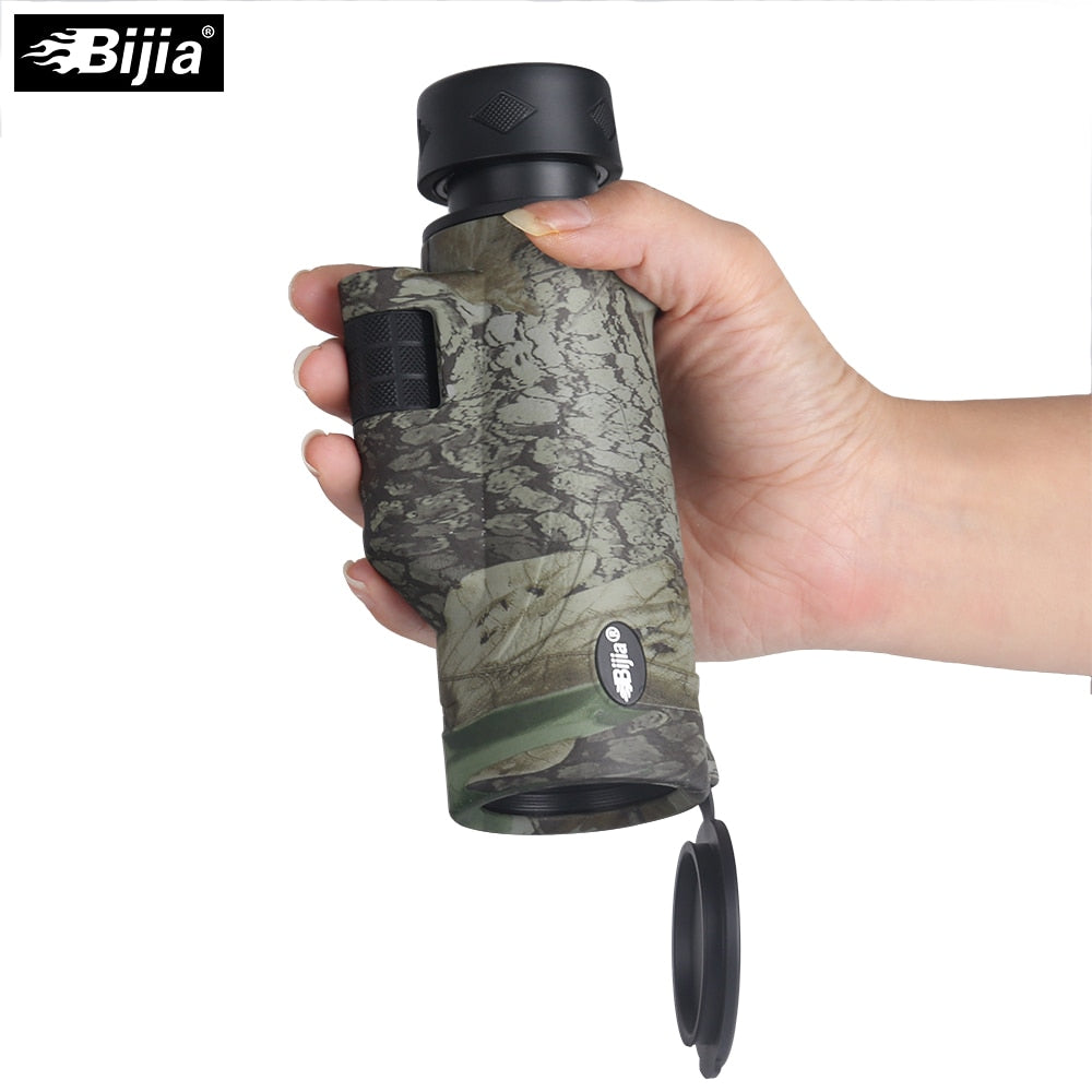 BIJIA 10x42 High Quality 4 colors Multi-coated BAK4 Prism monocular Hunting Bird Watching travel