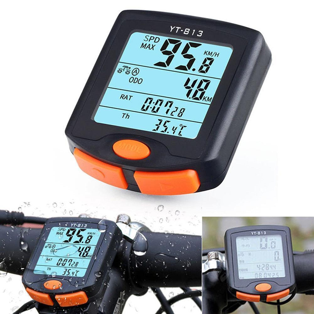 BOGEER YT-813 Bike Speed Meter Digital Bike Computer Multifunction Waterproof Sports Sensors