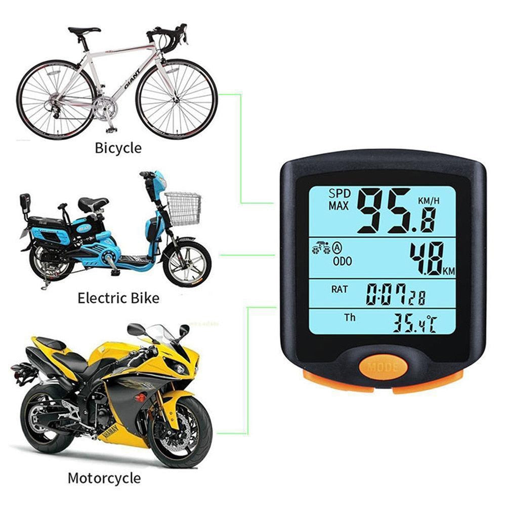 BOGEER YT-813 Bike Speed Meter Digital Bike Computer Multifunction Waterproof Sports Sensors