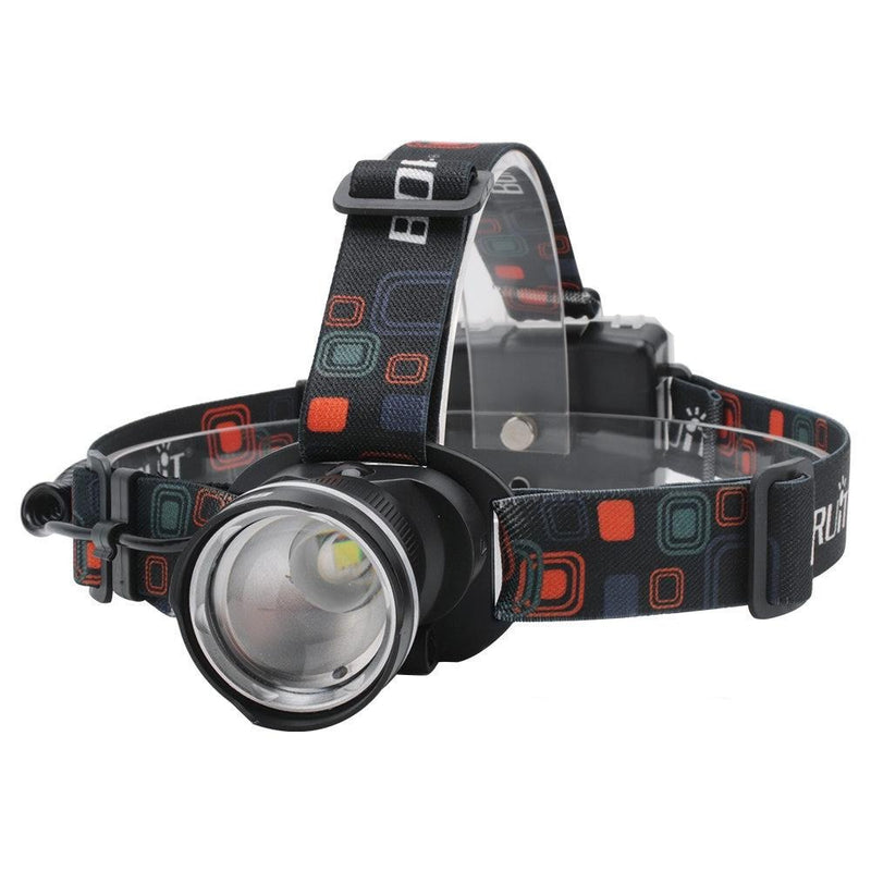 RJ-2166 4000LM T6 LED Headlight 3-Mode Zoom Headlamp Waterproof Head Torch Camping Hunting