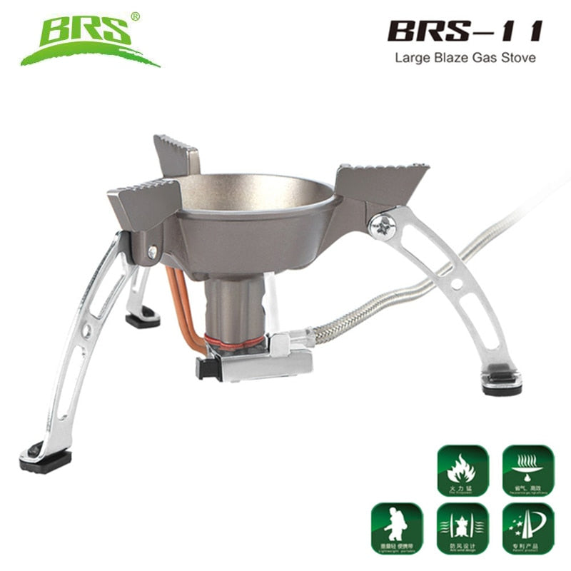 BRS-11 Windproof Whirlwind Outdoor Camping Stove Gas Burners Camping Cooker Picnic Cookout Hiking