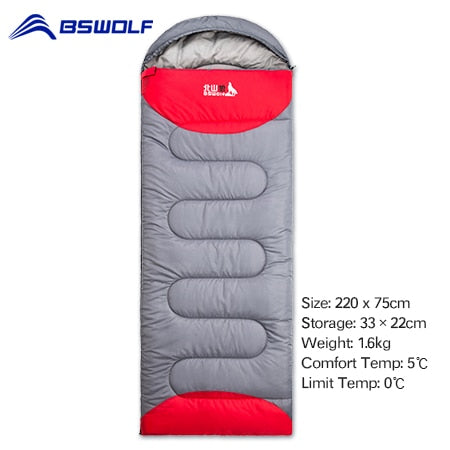 BSWOLF Camping Sleeping Bag Ultralight Waterproof  4 Season Warm Envelope Backpacking Sleeping Bags