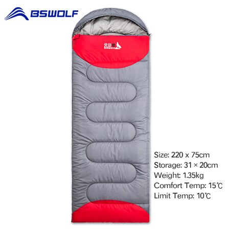 BSWOLF Camping Sleeping Bag Ultralight Waterproof  4 Season Warm Envelope Backpacking Sleeping Bags