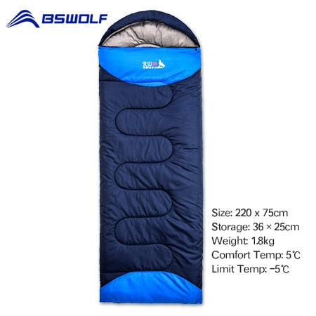 BSWOLF Camping Sleeping Bag Ultralight Waterproof  4 Season Warm Envelope Backpacking Sleeping Bags