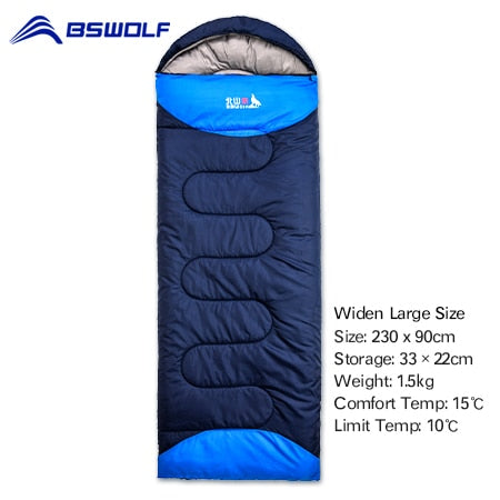 BSWOLF Camping Sleeping Bag Ultralight Waterproof  4 Season Warm Envelope Backpacking Sleeping Bags