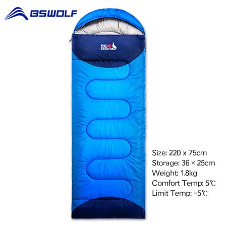 BSWOLF Camping Sleeping Bag Ultralight Waterproof  4 Season Warm Envelope Backpacking Sleeping Bags