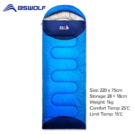 BSWOLF Camping Sleeping Bag Ultralight Waterproof  4 Season Warm Envelope Backpacking Sleeping Bags