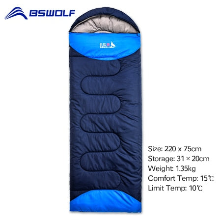 BSWOLF Camping Sleeping Bag Ultralight Waterproof  4 Season Warm Envelope Backpacking Sleeping Bags