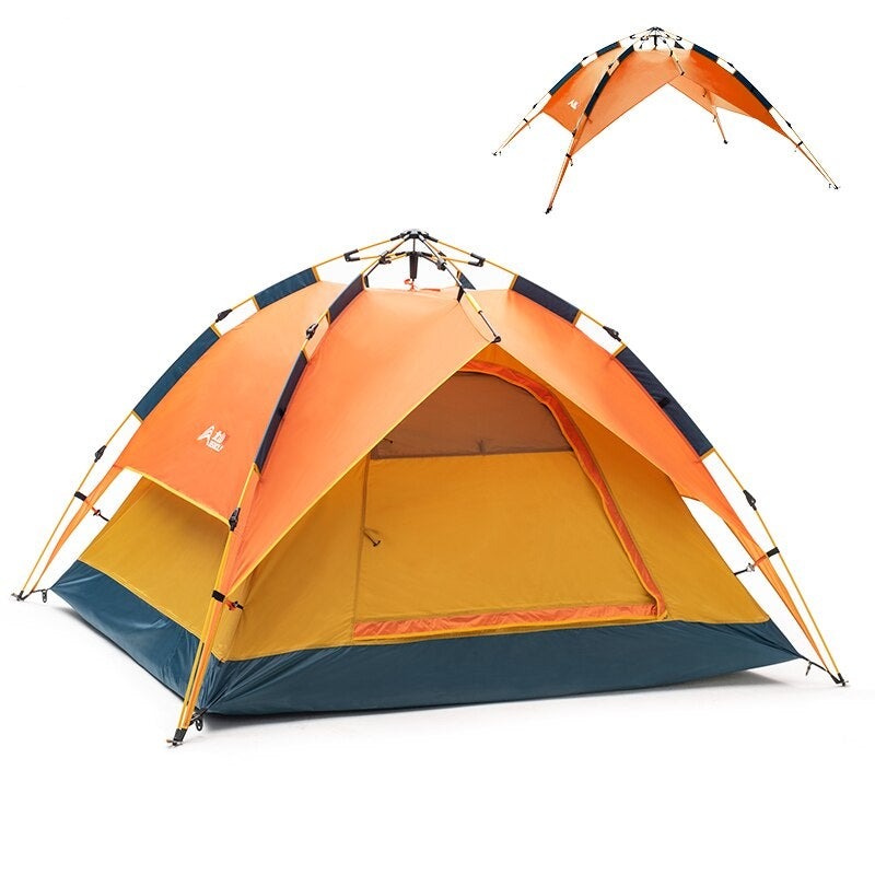 Automatic Tent Outdoor 3-4 Person Camping tent Double-layer Portable Backpacking for Sun Shelter