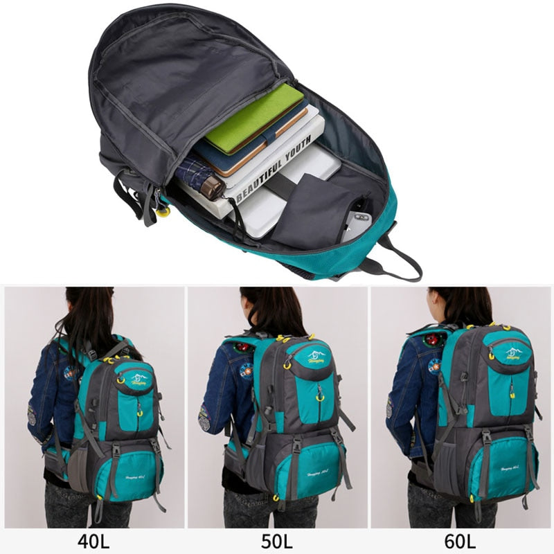 Backpacks 40L 50L 60L Camping Hiking Backpack Bag Outdoor Sports Bags Travel Men Climbing Rucksack