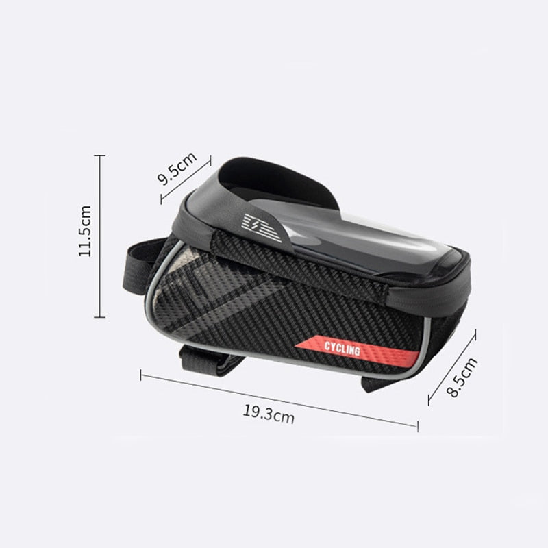 Bicycle Bag Frame Front Top Tube Rainproof Bike Bags 6.0in Phone Case Waterproof Touchscreen Bicycle Bag MTB Cycling Accessories