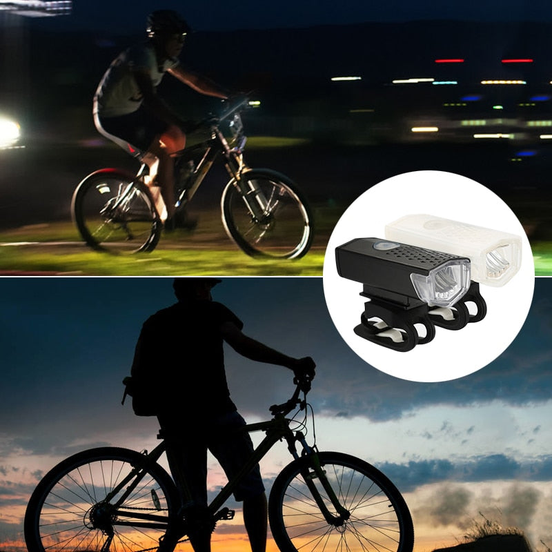 Bicycle Light Waterproof USB Rechargeable Front LED Bike Lights Cycling Lamp Torch Handlebar