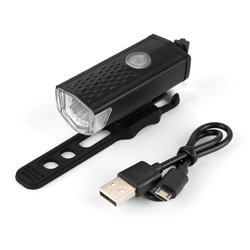 Bicycle Light Waterproof USB Rechargeable Front LED Bike Lights Cycling Lamp Torch Handlebar