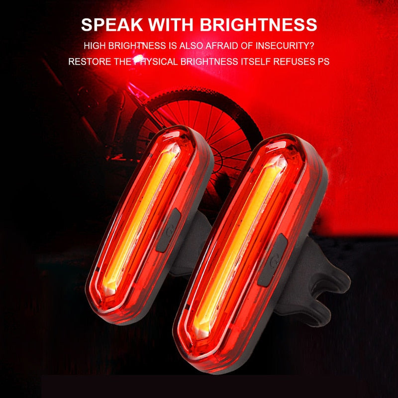 Bike Taillight Waterproof Riding Rear light Led Usb Chargeable Mountain Bike headlight Cycling Light