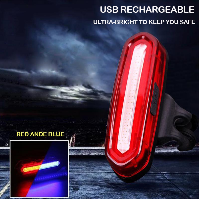 Bike Taillight Waterproof Riding Rear light Led Usb Chargeable Mountain Bike headlight Cycling Light