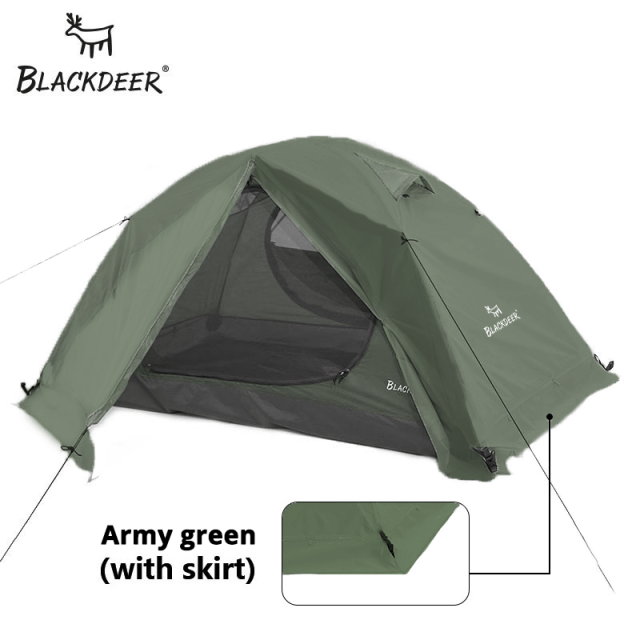 Blackdeer Archeos 2P Backpacking Tent Outdoor Camping 4 Season Tent With Snow Skirt Double Layer