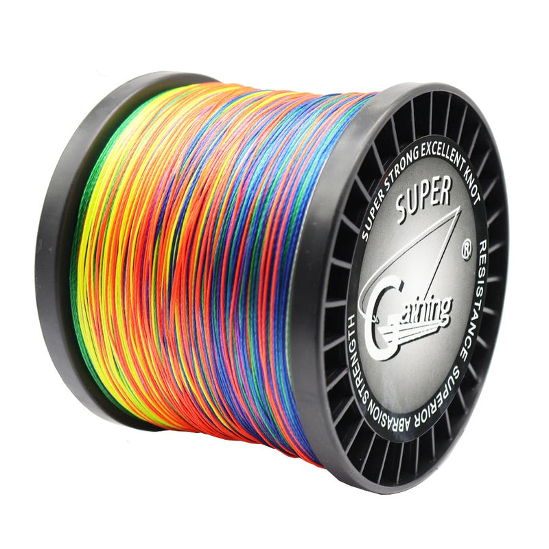 Braided Fishing Line 9 Strands PE Multicolor Fishing Lines 300m 500m 1000m 1500m Strong Strength